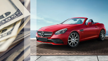 cash and mercedes convertible